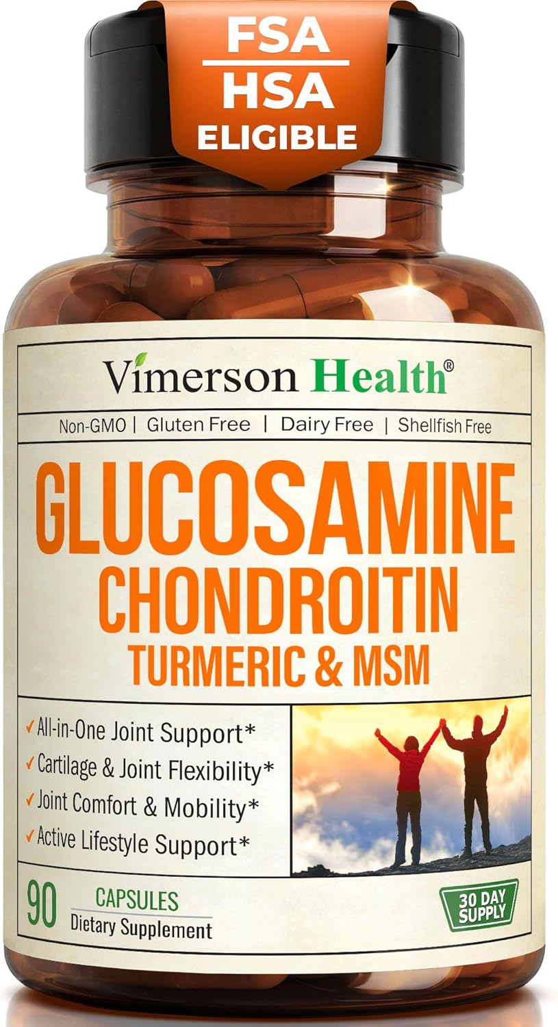  Glucosamine Chondroitin MSM & Turmeric for Joint Support