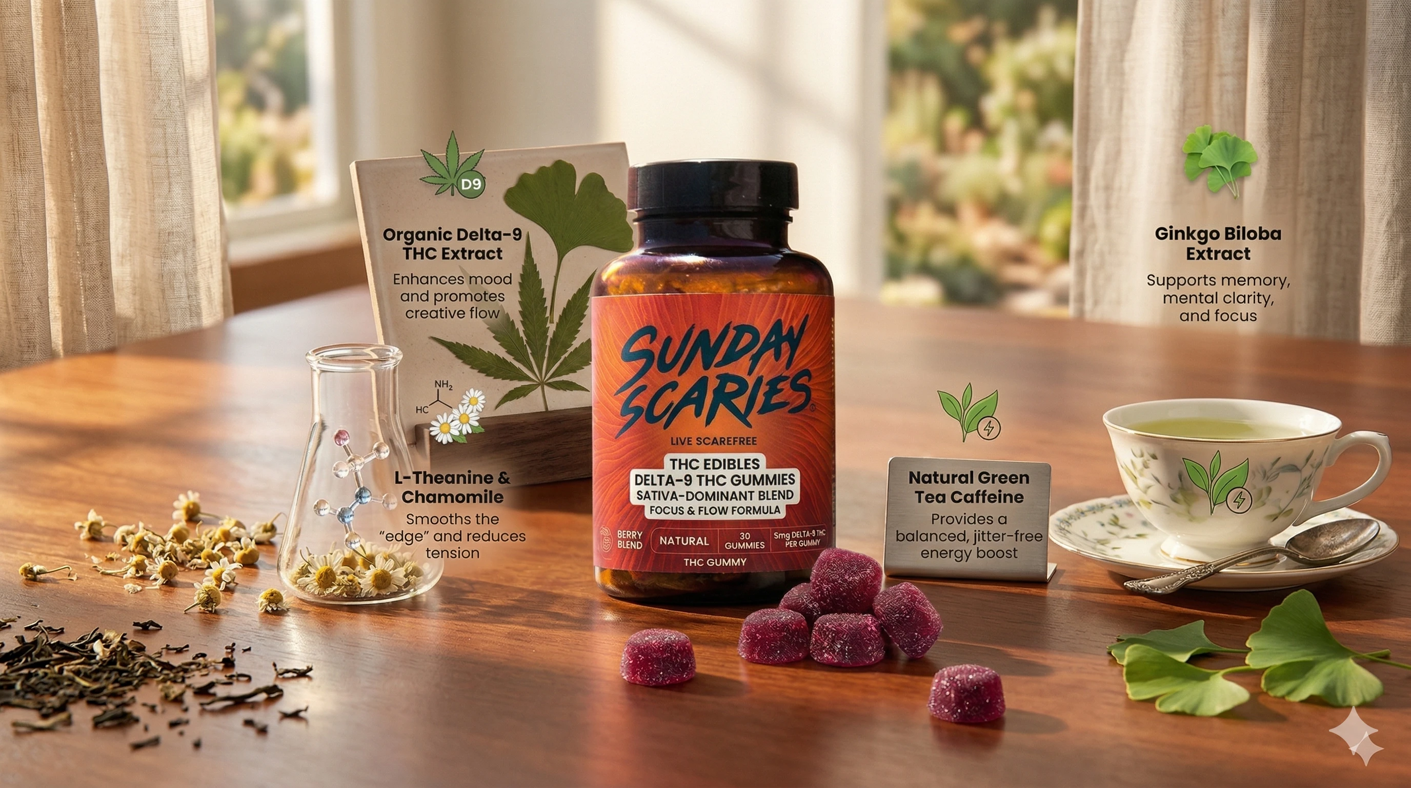 Sunday Scaries Delta-9 THC Gummies – Relaxation & Mood Boost